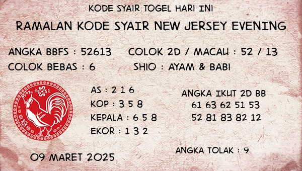 Prediksi New Jersey Evening